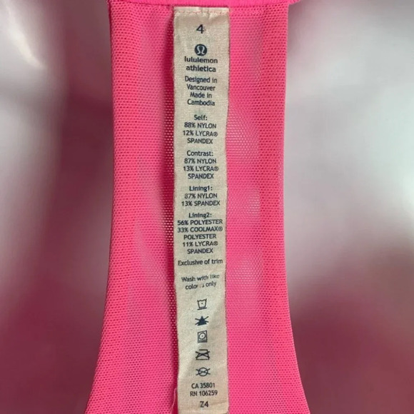 LULULEMON Apex Stripe Zing Racerback Size 4 RARE - Picture 8 of 13